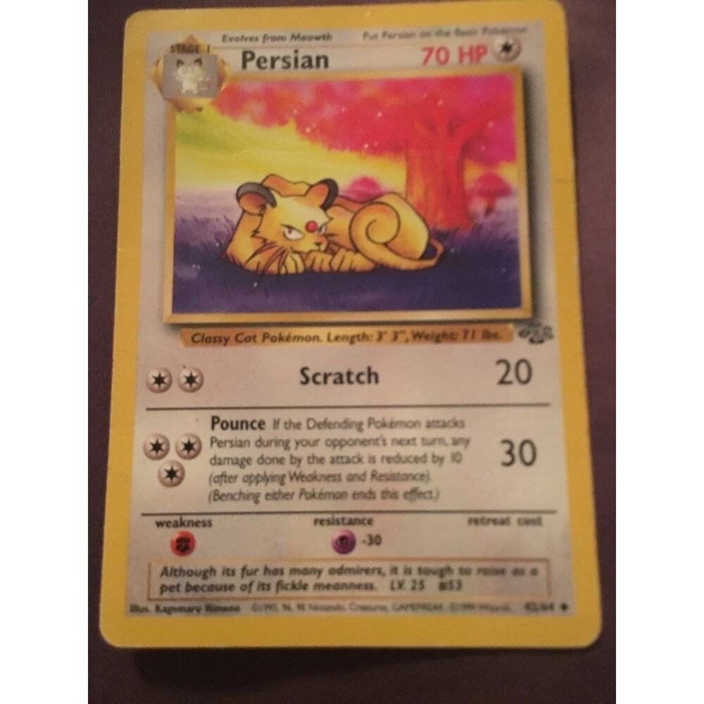 Persian Scratch Pokemon Card‎